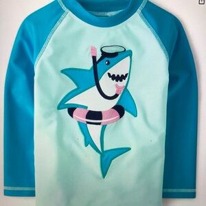 Gymboree Boys NWT RashGuard Long Sleeve 50+ Sun Protection 12-18 months
